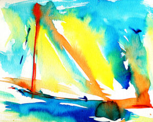 Sail Boats Watercolor 2